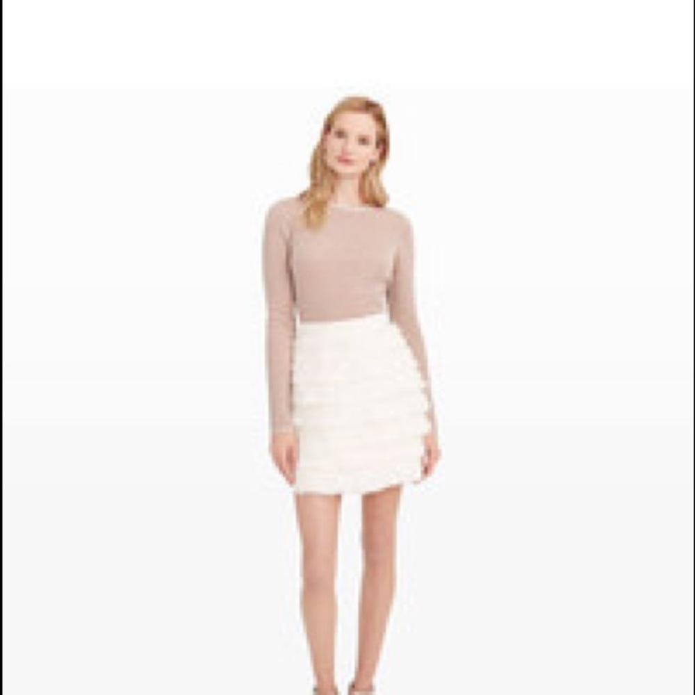 Club Monaco Fidelma feather skirt